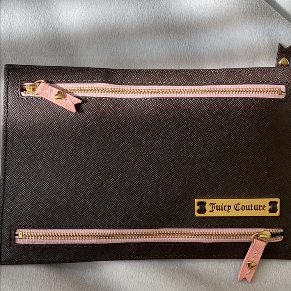 Juicy Couture pencil pouch, pencils and erasers